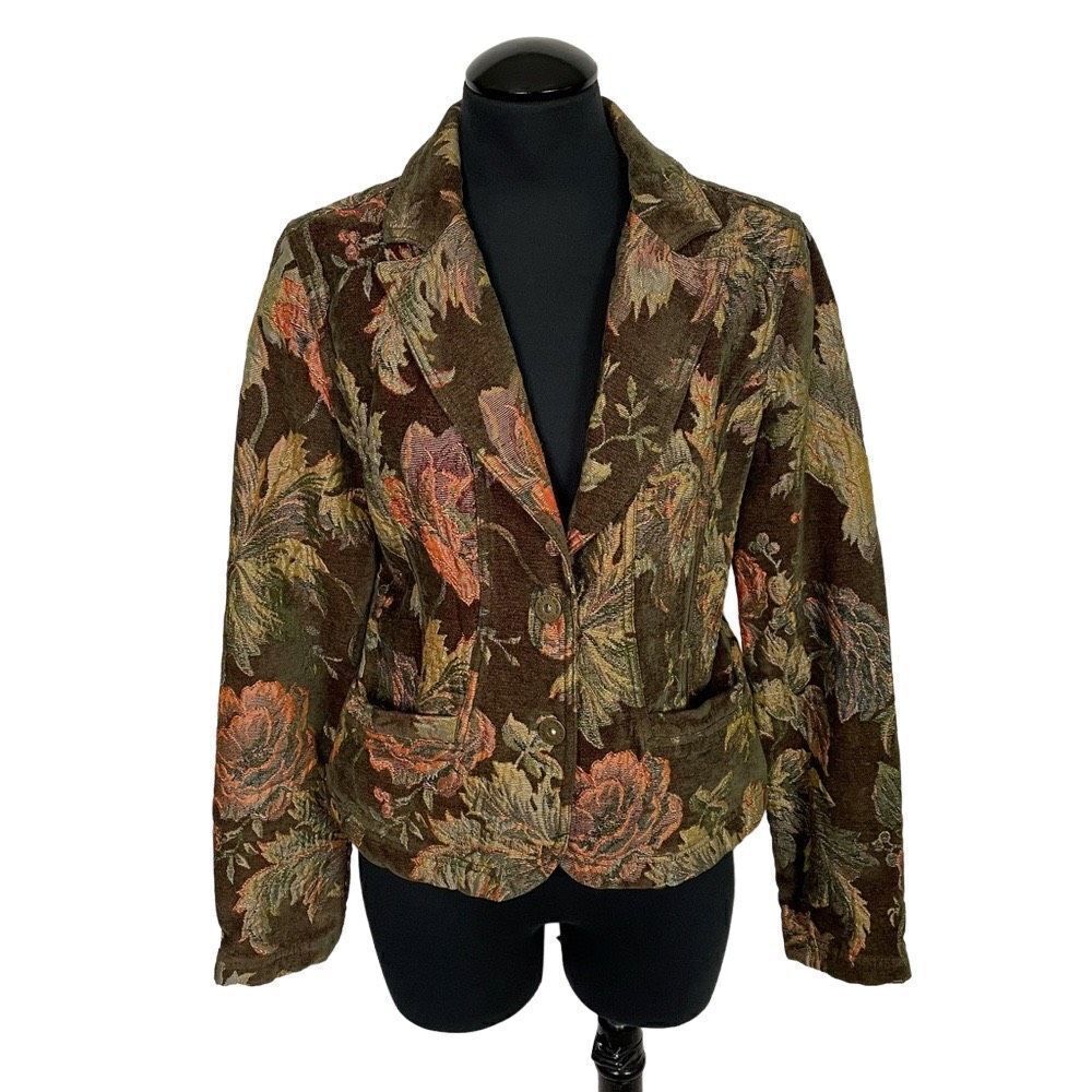 DKNY‎ Jeans Tapestry Autumnal Blazer - Women’s M